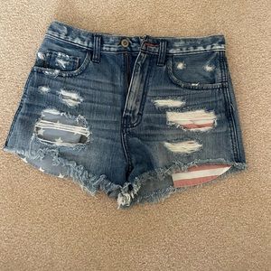 Patriotic Hollister jean shorts